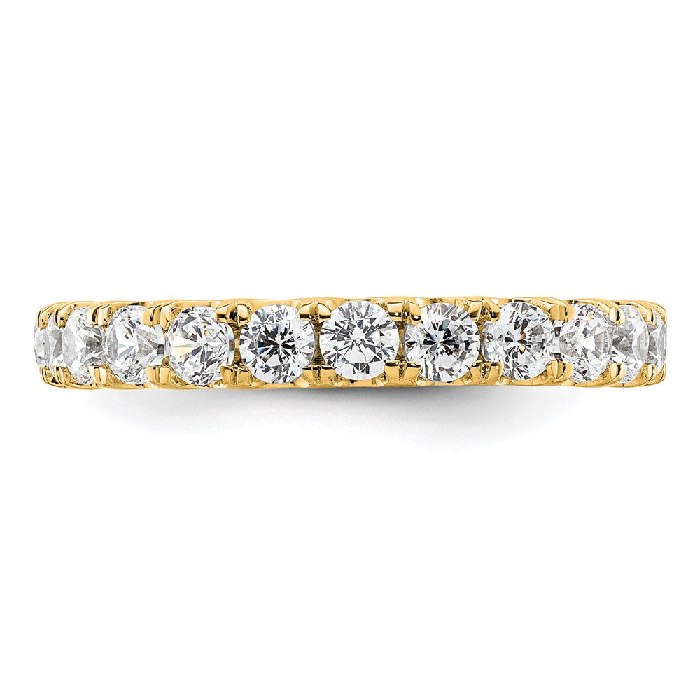 14k Polished U-Shared Prong 2 carat Diamond Complete Eternity Band