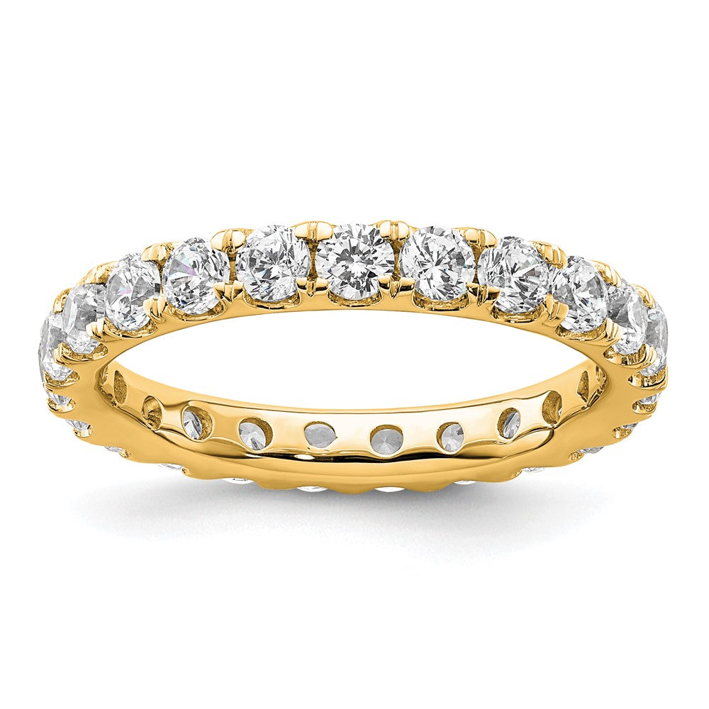 14k Polished U-Shared Prong 2 carat Diamond Complete Eternity Band