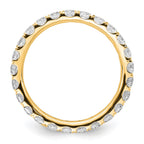 14k Polished U-Shared Prong 2 carat Diamond Complete Eternity Band