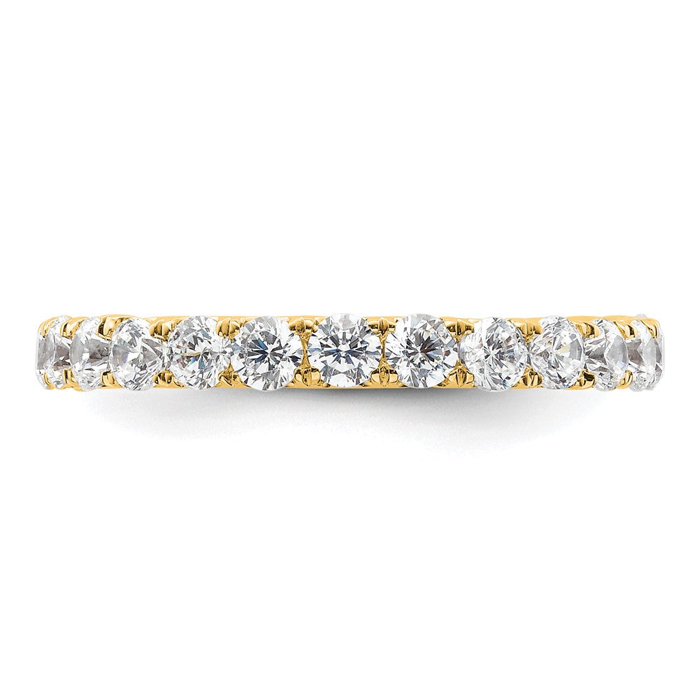 14k Polished U-Shared Prong 2 carat Diamond Complete Eternity Band