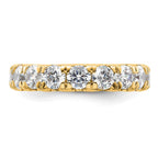 14k Polished U-Shared Prong 3 carat Diamond Complete Eternity Band