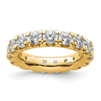 14k Polished U-Shared Prong 3 carat Diamond Complete Eternity Band