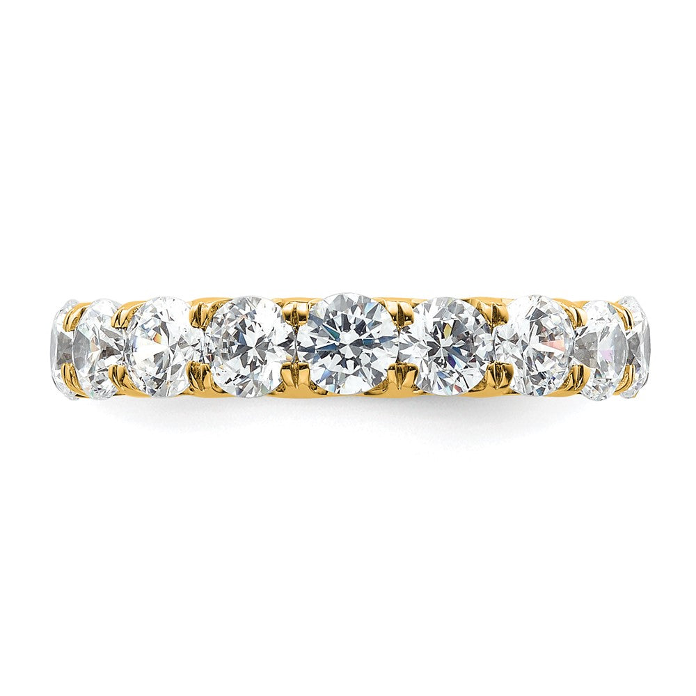 14k Polished U-Shared Prong 3 carat Diamond Complete Eternity Band