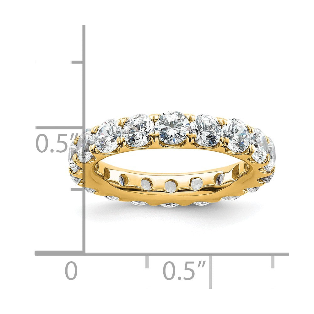 14k Polished U-Shared Prong 3 carat Diamond Complete Eternity Band