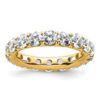 14k Polished U-Shared Prong 3 carat Diamond Complete Eternity Band