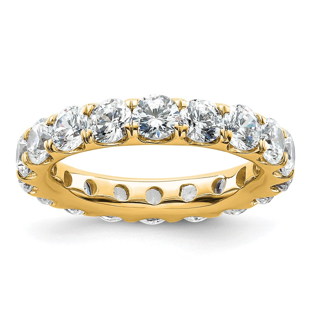 14k Polished U-Shared Prong 3 carat Diamond Complete Eternity Band
