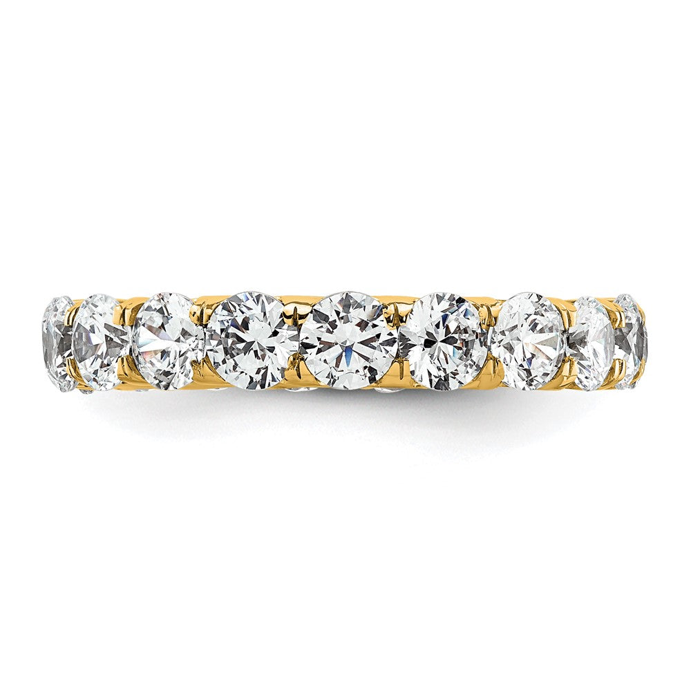 14k Polished U-Shared Prong 3 carat Diamond Complete Eternity Band