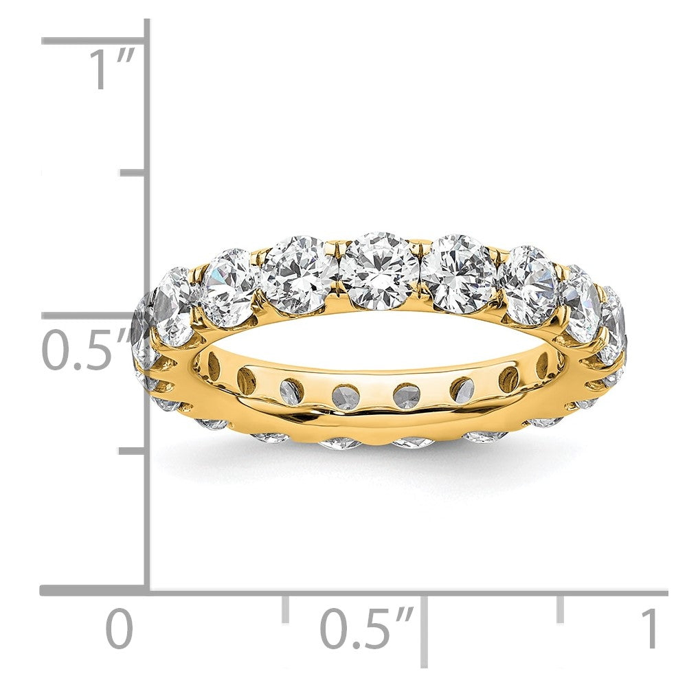 14k Polished U-Shared Prong 3 carat Diamond Complete Eternity Band