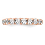 True Origin 14K Rose Gold 3 carat Lab Grown Diamond VS+ F+ Complete Eternity Band