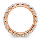 True Origin 14K Rose Gold 3 carat Lab Grown Diamond VS+ F+ Complete Eternity Band