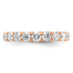 True Origin 14K Rose Gold 3 carat Lab Grown Diamond VS+ F+ Complete Eternity Band