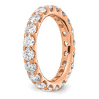 True Origin 14K Rose Gold 3 carat Lab Grown Diamond VS+ F+ Complete Eternity Band