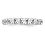 14k White Gold 3 carat Lab Grown Diamond VS/SI+ G+ Complete Shared Prong Eternity Band