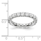 True Origin 14K White Gold 3 carat Lab Grown Diamond VS+ F+ Complete Eternity Band