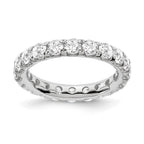 True Origin 14K White Gold 3 carat Lab Grown Diamond VS+ F+ Complete Eternity Band