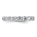 14k White Gold 3 carat Lab Grown Diamond VS/SI+ G+ Complete Shared Prong Eternity Band