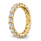 True Origin 14K Yellow Gold 3 carat Lab Grown Diamond VS+ F+ Complete Eternity Band