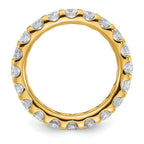 True Origin 14K Yellow Gold 3 carat Lab Grown Diamond VS+ F+ Complete Eternity Band