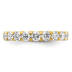 True Origin 14K Yellow Gold 3 carat Lab Grown Diamond VS+ F+ Complete Eternity Band