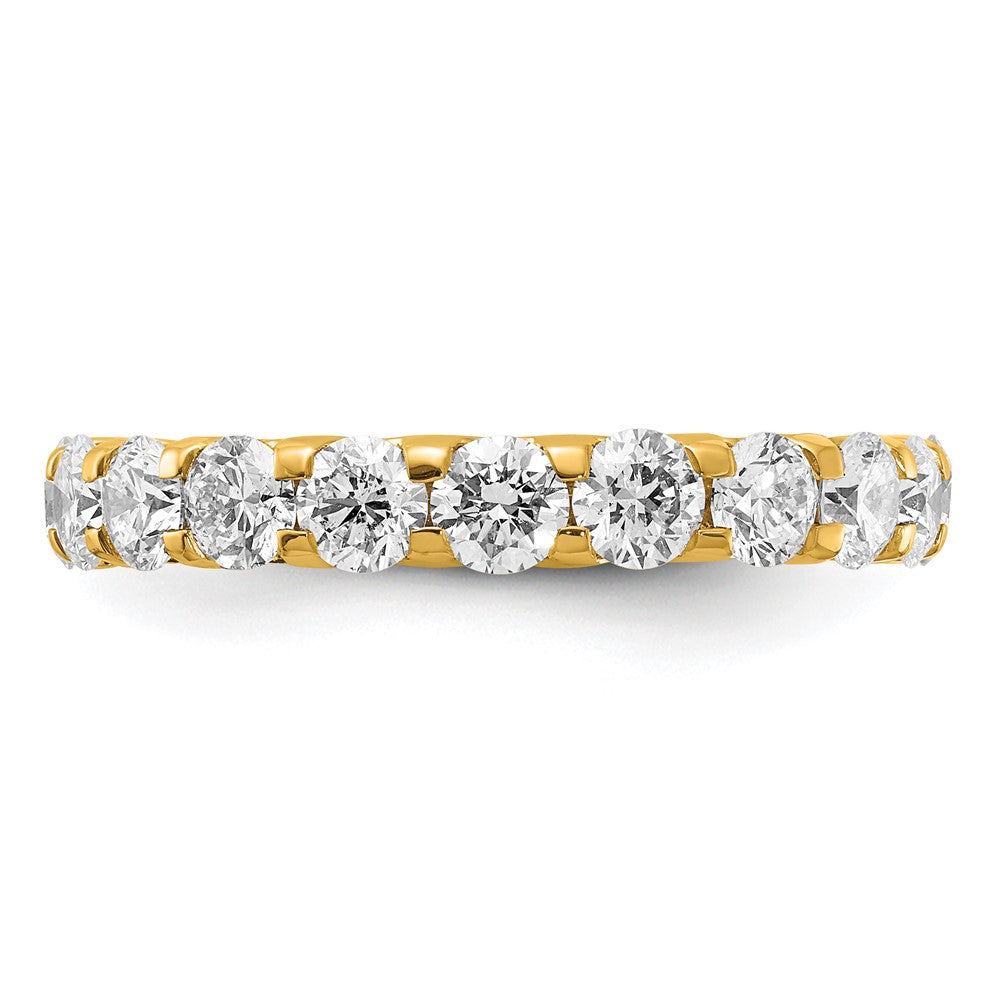 True Origin 14K Yellow Gold 3 carat Lab Grown Diamond VS+ F+ Complete Eternity Band