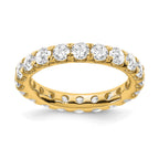True Origin 14K Yellow Gold 3 carat Lab Grown Diamond VS+ F+ Complete Eternity Band
