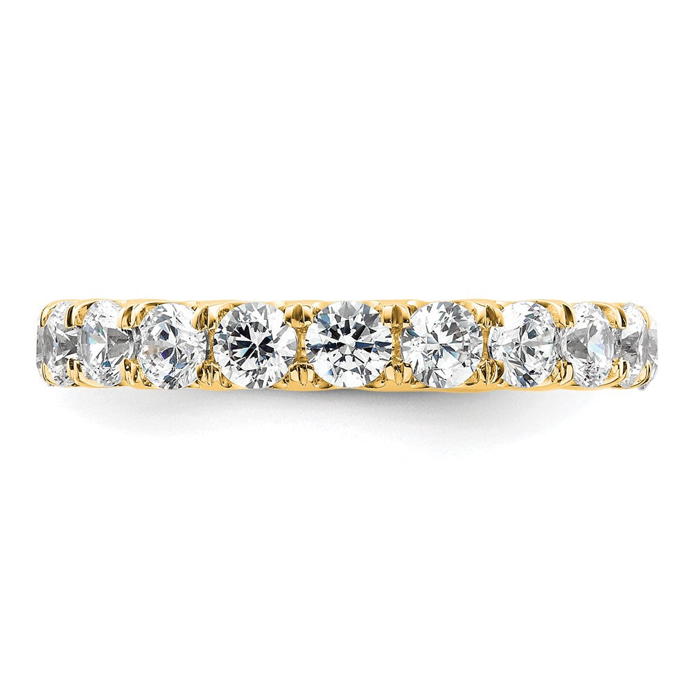 14k Polished U-Shared Prong 3 carat Diamond Complete Eternity Band