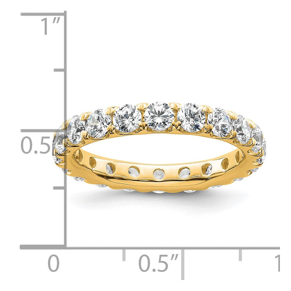 14k Polished U-Shared Prong 3 carat Diamond Complete Eternity Band