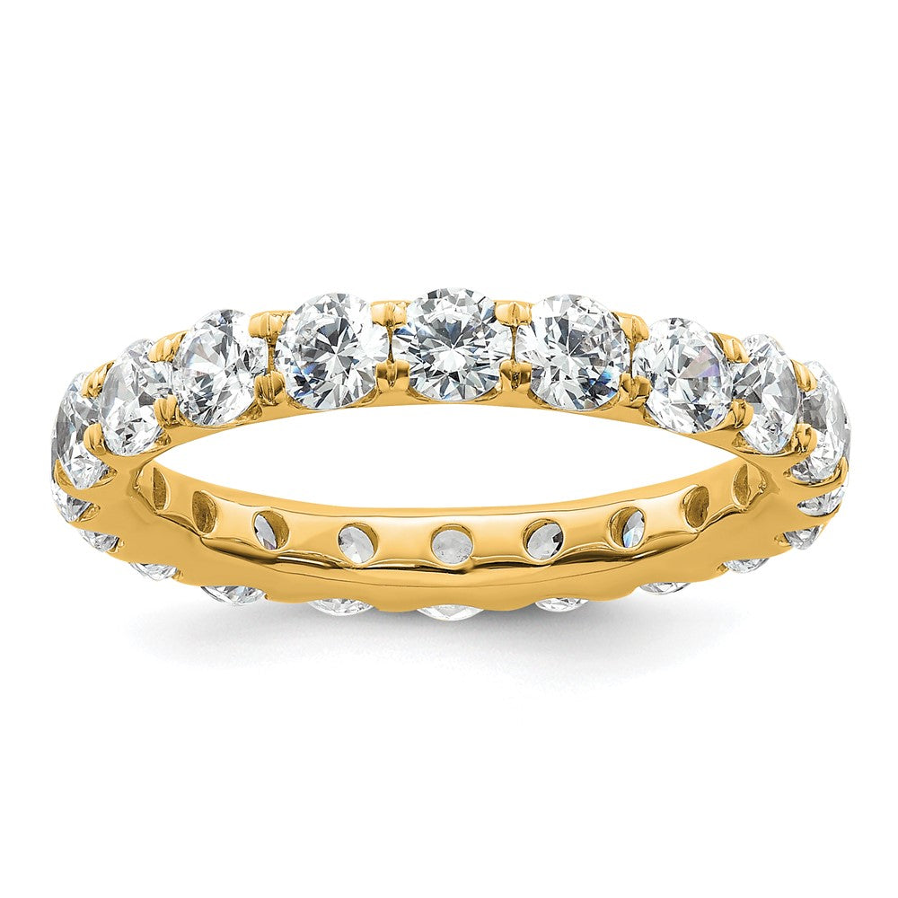 14k Polished U-Shared Prong 3 carat Diamond Complete Eternity Band
