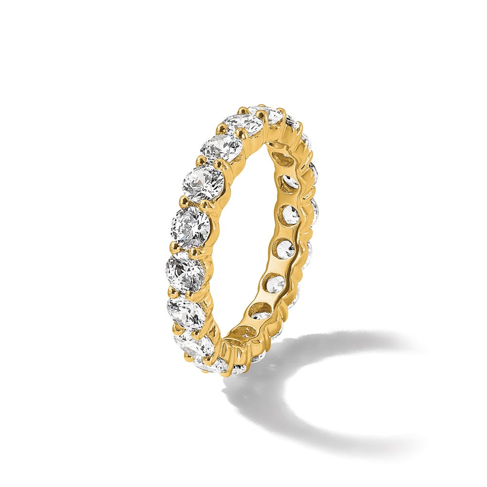 14k 3 carat Lab Grown Diamond VS/SI+ G+ Complete Shared Prong Eternity Band