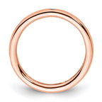 14k Rose Gold Polished Bezel-set 1/10 carat Diamond Complete Eternity Band