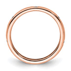 14k Rose Gold Polished Bezel-set 1/10 carat Diamond Complete Eternity Band