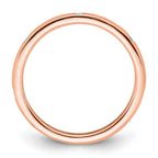 14k Rose Gold Polished Bezel-set 1/10 carat Diamond Complete Eternity Band