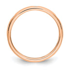 14k Rose Gold Polished Bezel-set 1/10 carat Diamond Complete Eternity Band