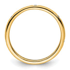 14k Polished Bezel-set 1/10 carat Diamond Complete Eternity Band