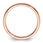 14k Rose Gold Polished Bezel-set 1/10 carat Diamond Complete Eternity Band