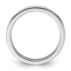 14k White Gold Polished Channel-set 1/2 carat Diamond Complete Eternity Band