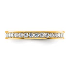 14k Polished Channel-set 1/2 carat Diamond Complete Eternity Band