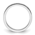 14k White Gold Polished Channel-set 1/2 carat Diamond Complete Eternity Band