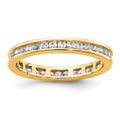 14k Polished Channel-set 1/2 carat Diamond Complete Eternity Band