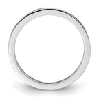 14k White Gold Polished Channel-set 1/2 carat Diamond Complete Eternity Band