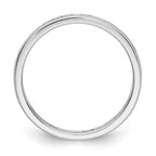 14k White Gold Polished Channel-set 1/2 carat Diamond Complete Eternity Band