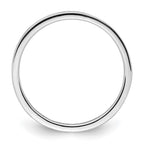 14k White Gold Polished Channel-set 1/2 carat Diamond Complete Eternity Band