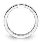 14k White Gold Polished Channel-set 1 carat Diamond Complete Eternity Band