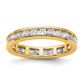 14k Polished Channel-set 1 carat Diamond Complete Eternity Band