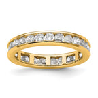 14k Polished Channel-set 1 carat Diamond Complete Eternity Band
