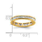 14k Polished Channel-set 1 carat Diamond Complete Eternity Band