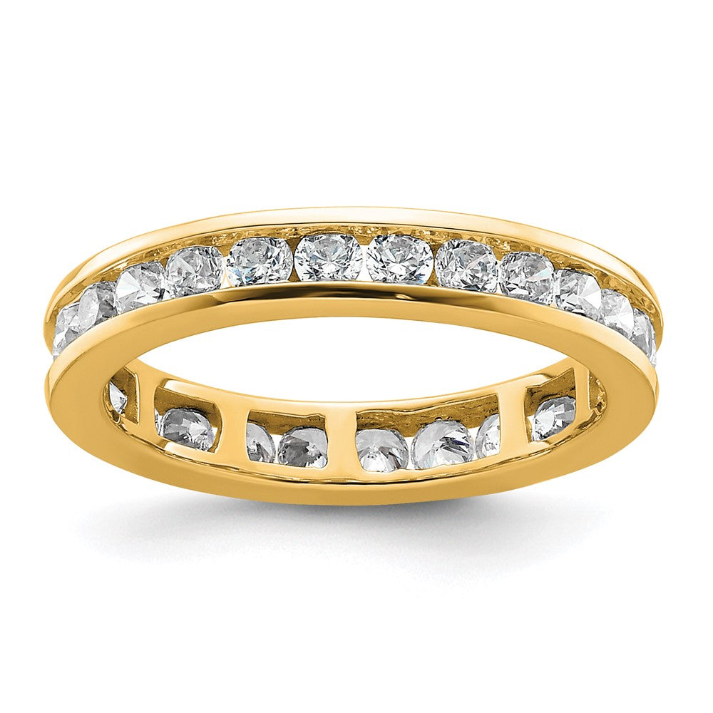 14k Polished Channel-set 1 carat Diamond Complete Eternity Band