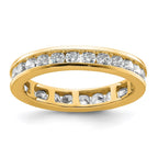 14k Polished Channel-set 1 carat Diamond Complete Eternity Band