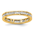 14k Polished Channel-set 1 carat Diamond Complete Eternity Band