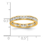14k Polished Channel-set 1 carat Diamond Complete Eternity Band